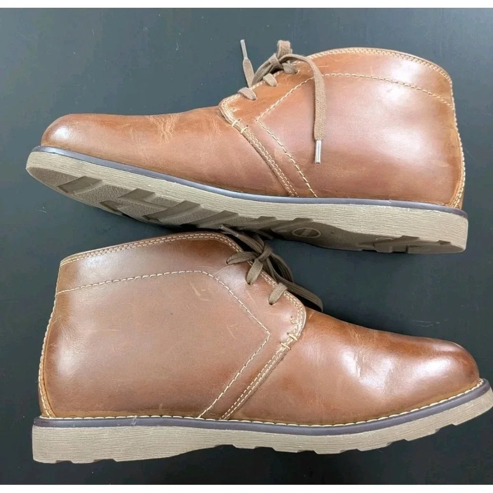 Sebago Reese Chukka Boots Men's Brown Leather Size 11 Lace Up